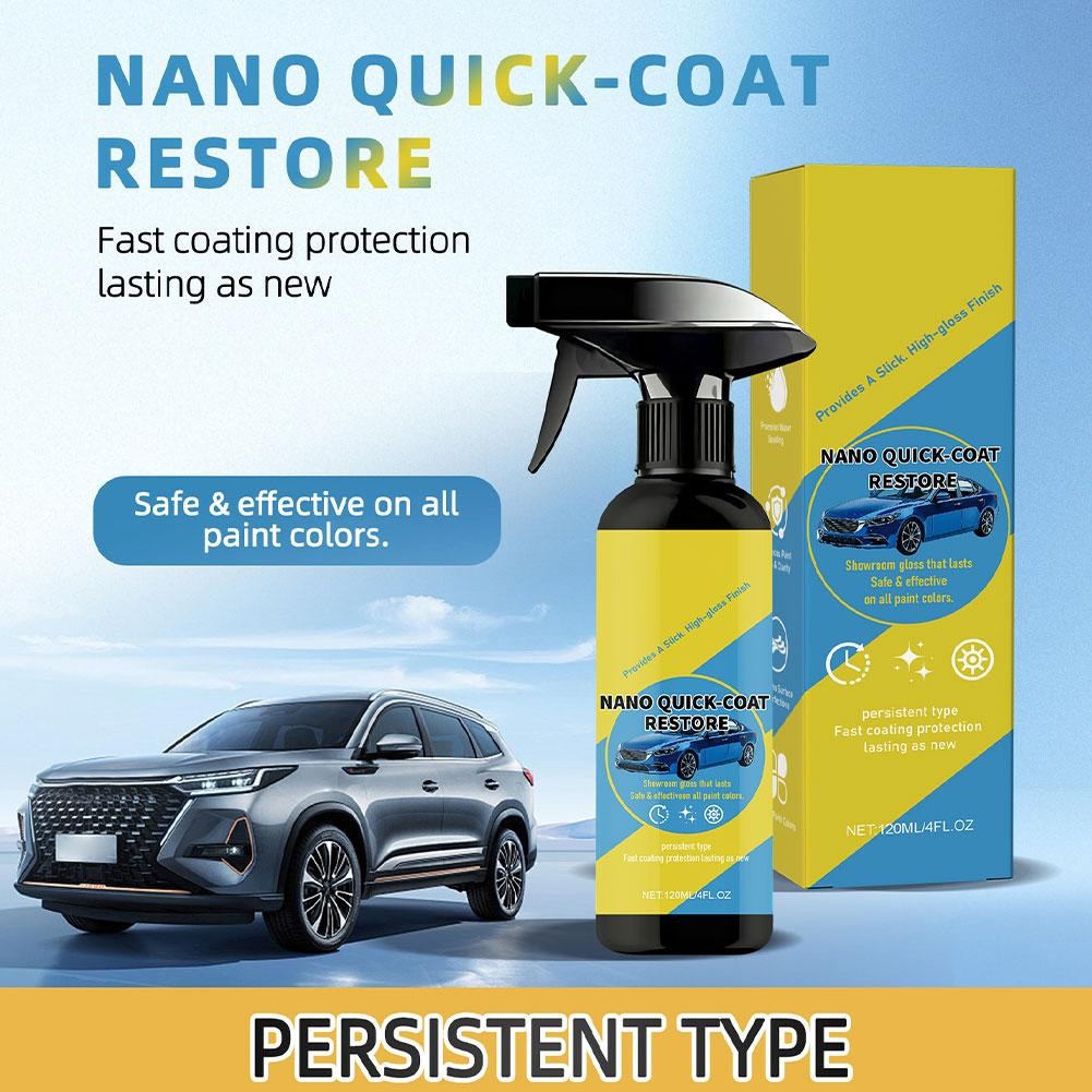 NANO QUICK-COAT RESTORE 120ml, Car Polish & Protectant, High Gloss Finish