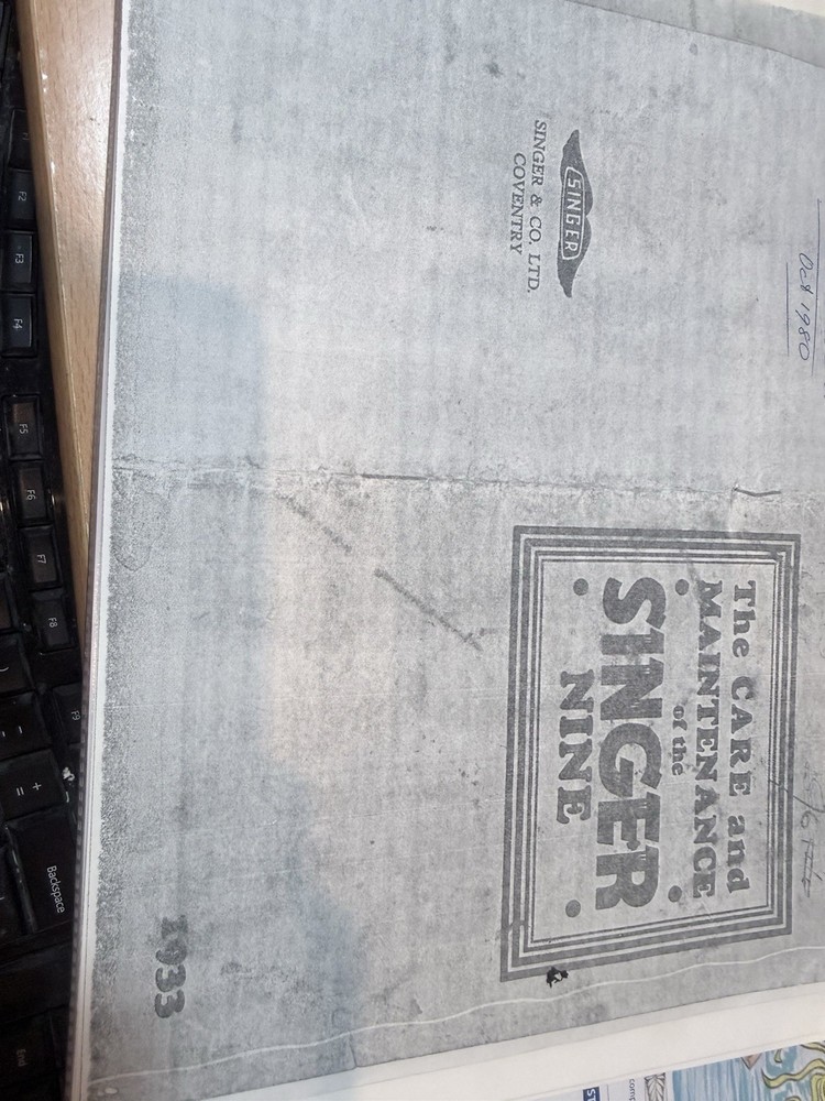 Singer Car Owners Handbooks x 12 plus additional items