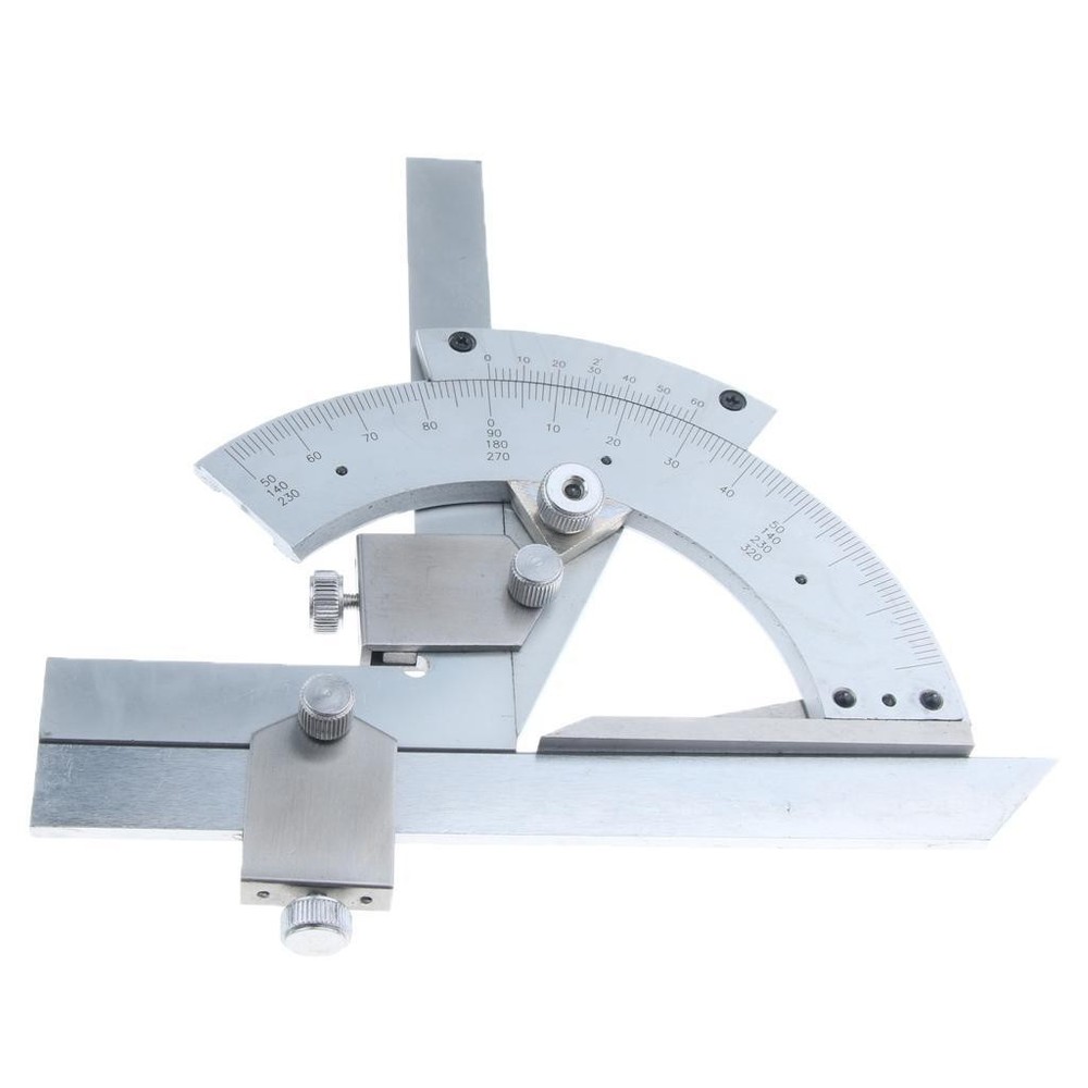 Bevel Protractor Precision Angle , Stainless with chrome finish for resistance