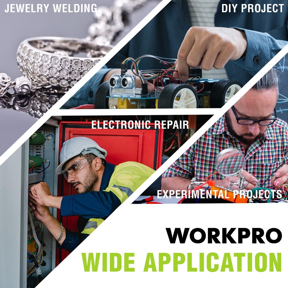 WORKPRO 90W Soldering Iron Kit Soldering Gun Adjustable Temperature Welding Tool