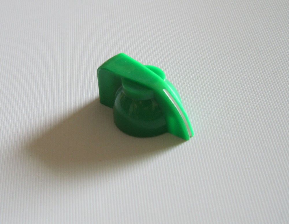 12x Green Chicken Head Knob 1/4" Guitar Amp Effect Pedal Knobs w/ Brass Insert