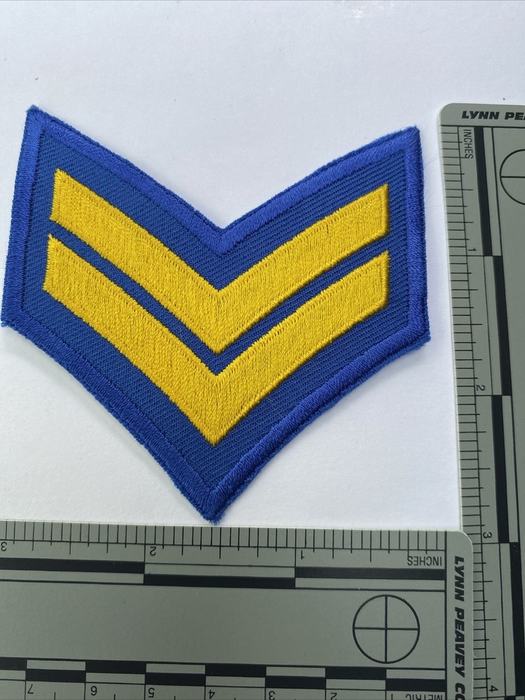 Military Corporal Two Chevron Patch. Never Used.