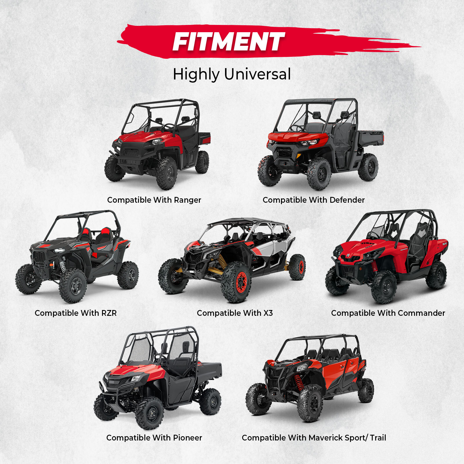 1 Pair 6.5'' Speaker Pods Enclosures Mount Boxes For UTV ATV Door Kick Panel