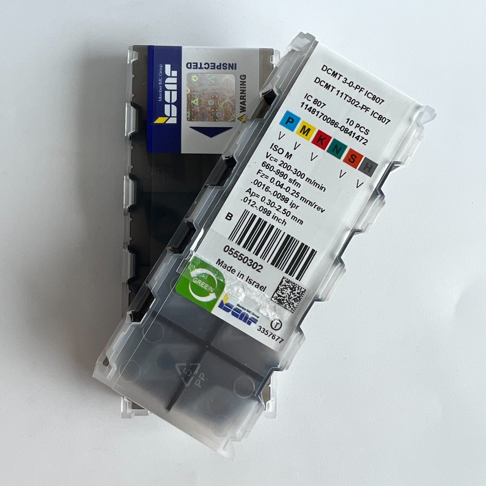 10Pcs/BOX Iscar DCMT11T302-PF IC807