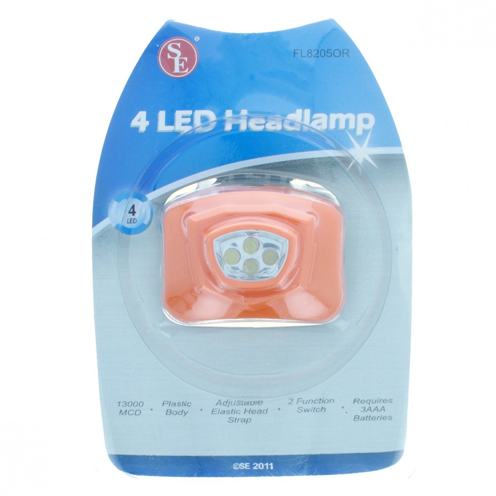 ASR Outdoor 4 LED Adjustable Hiking Headlamp, Basic Campsite Essential