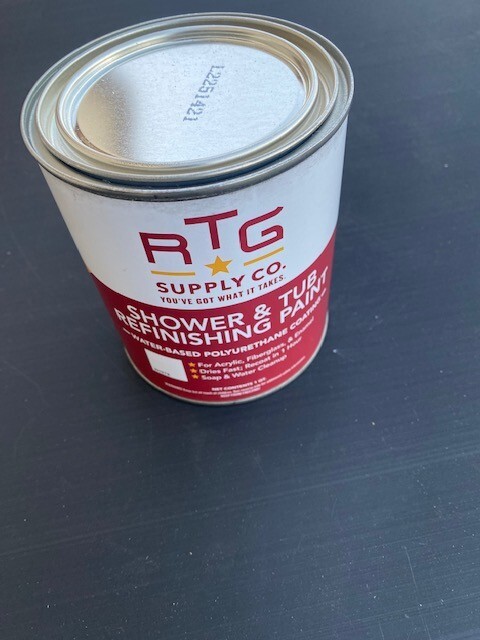 RTG Supply Co. Shower & Tub Refinishing Paint White, Quart (NEW)