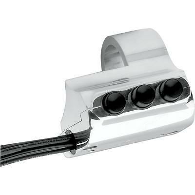 Performance Machine PM Chrome 3 Button Left Side Switch Housing Harley Custom