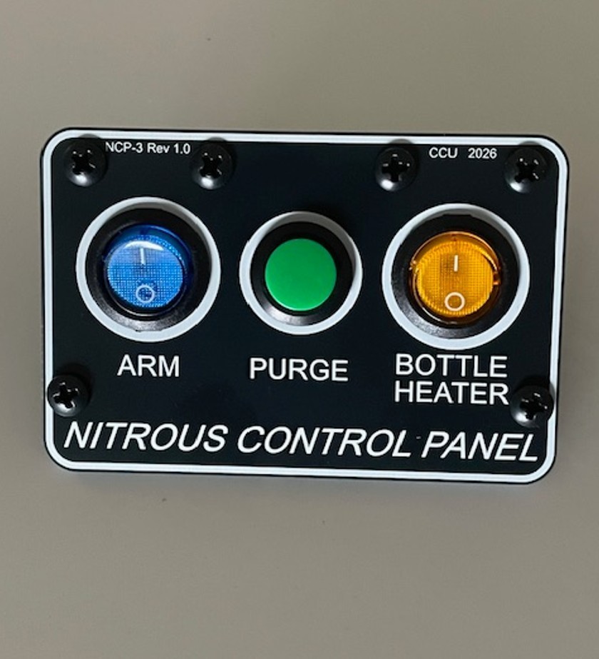 Nitrous NOS Universal 3 Button Switch Panel Kit - "Arm" "Purge" "Bottle Heater"