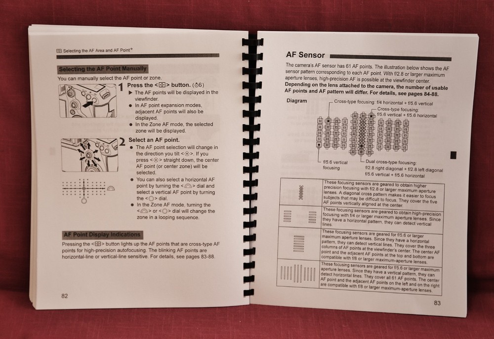 Canon EOS-5Ds 5Dsr Basic Instruction Manual: 164 Pages & Protective Covers!