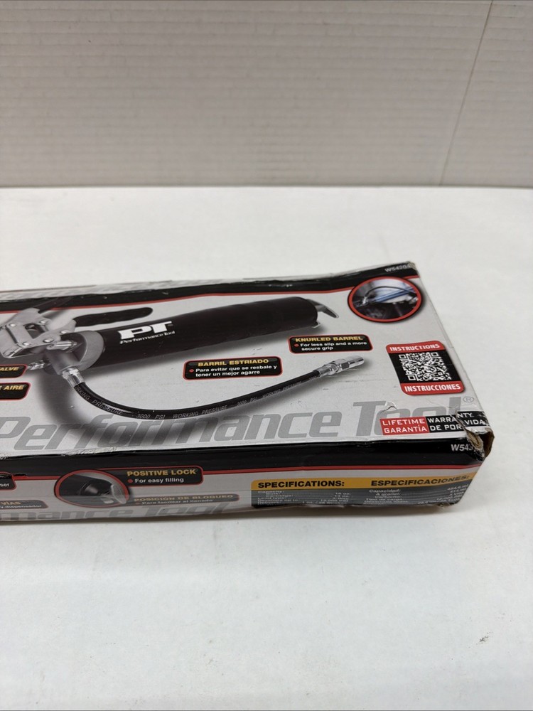 Performance Tool W54204 Performance Tool Professional Pistol Grip Grease Gun