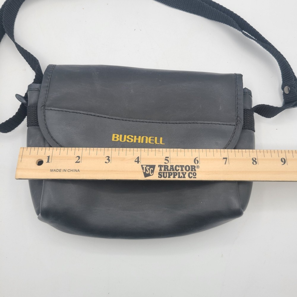 Bushnell Binoculars Soft Case w/ Shoulder Carry Strap Black 7"x6" Case Only