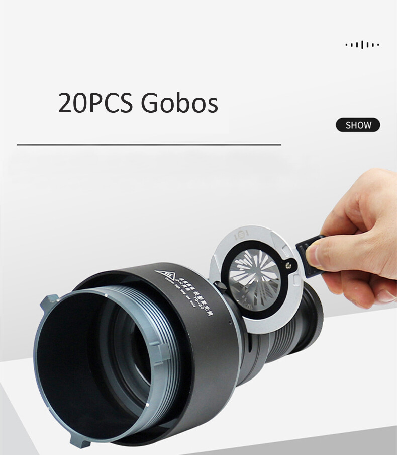 Conical Optical Snoot Spotlight Zoom LED Studio Light Flash Strobe Bowens Mount
