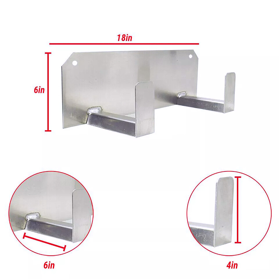 2-Hook Helmet Storage Rack for Enclosed Race Trailer