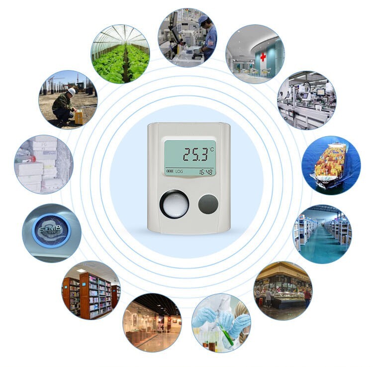 LUX UV Data Logger Temperature Humidity Range 0~40000Lux Resolution 0.1Lux