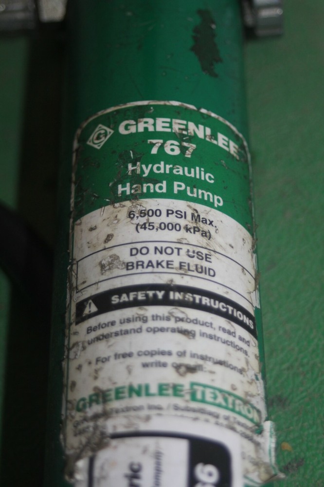 Greenlee Hydraulic Punch Driver Set 767