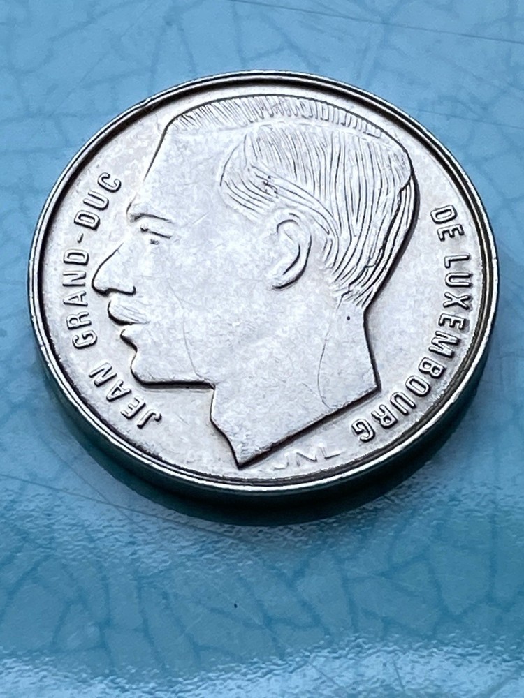 1990 Luxembourg 1 Franc Multi-Die Crack Errors