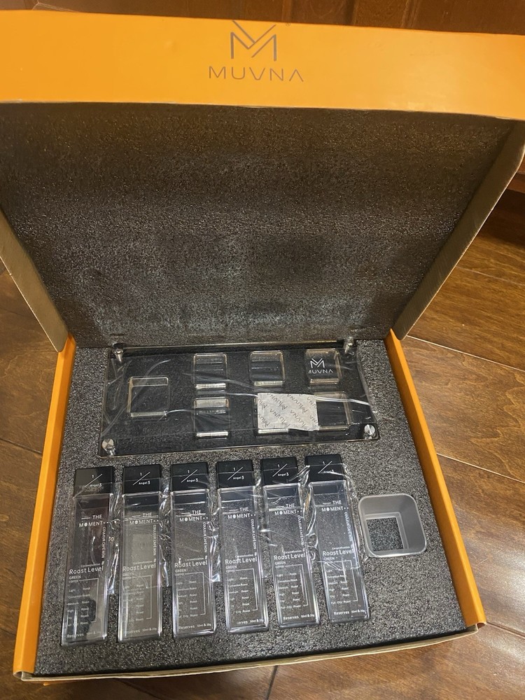 MUVNA Coffee Bean Cellars with Stand & Hopper 6 Tubes