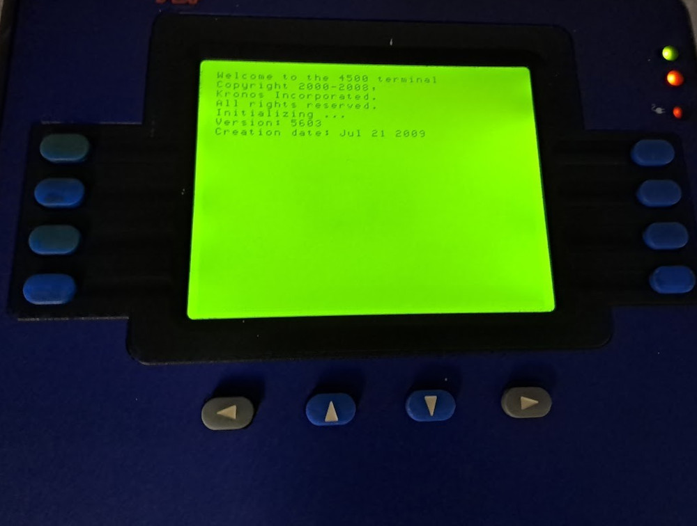 ADP 4500 Employee Time Clock Quick Punch Touch ID by Kronos