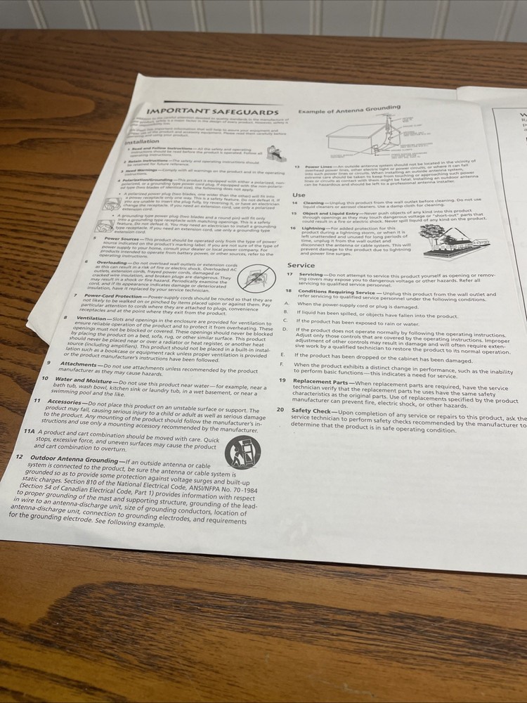 RCA Satellite Direct Tv System Dish Mounting Installation Bracket Manual 246492