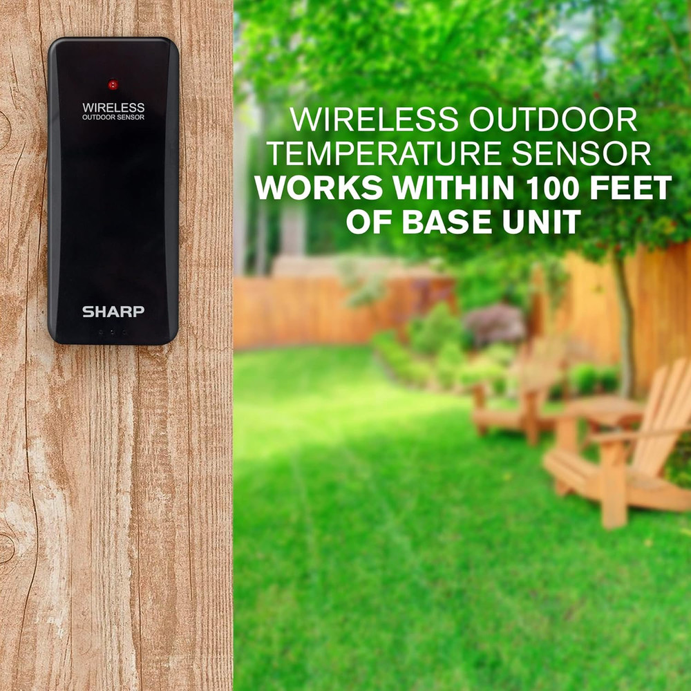 Atomic Clock with Bright Color Display, Atomic Accuracy, Jumbo 3" Easy to Read N