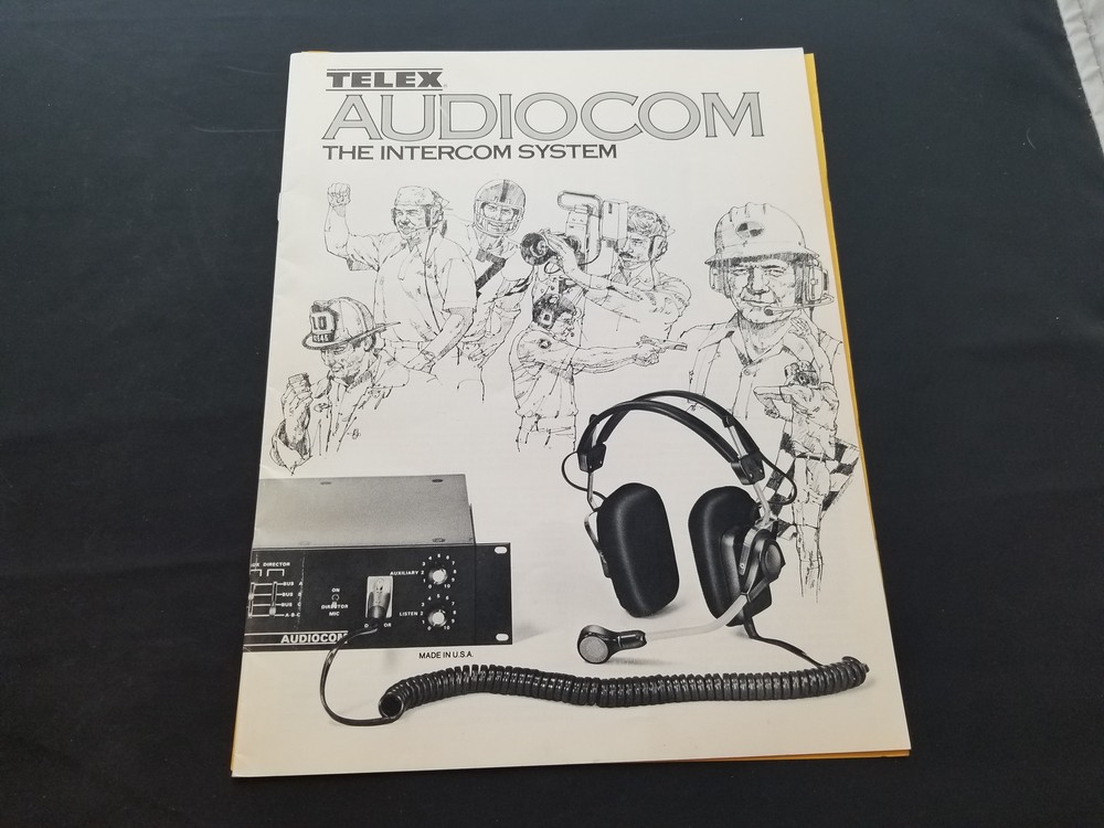 Vintage Telex Audiocom The Intercom System Catalog & Price Sheet From 1982