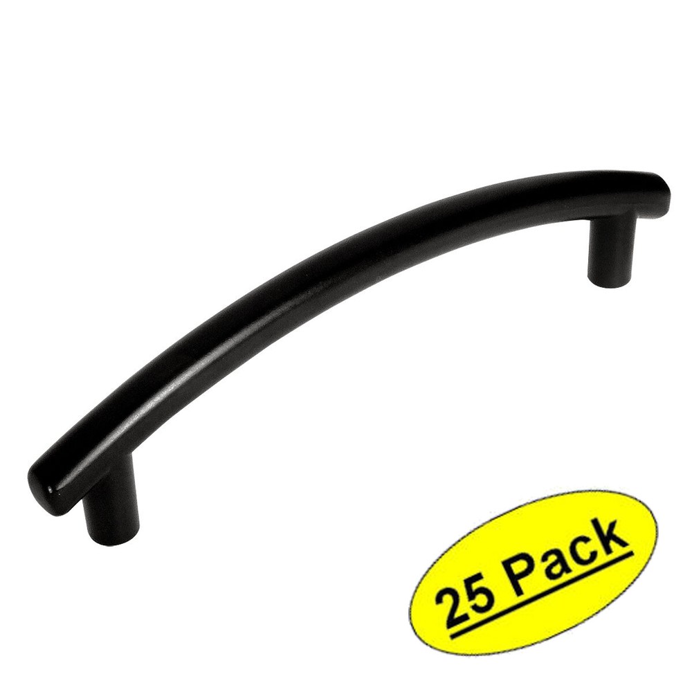 *25 Pack* Cosmas Cabinet Hardware Flat Black Arch Handle Pulls #2992-96FB