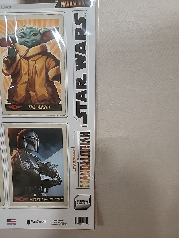 Star Wars Multi-Use Mandalorian Decals 6 Ct