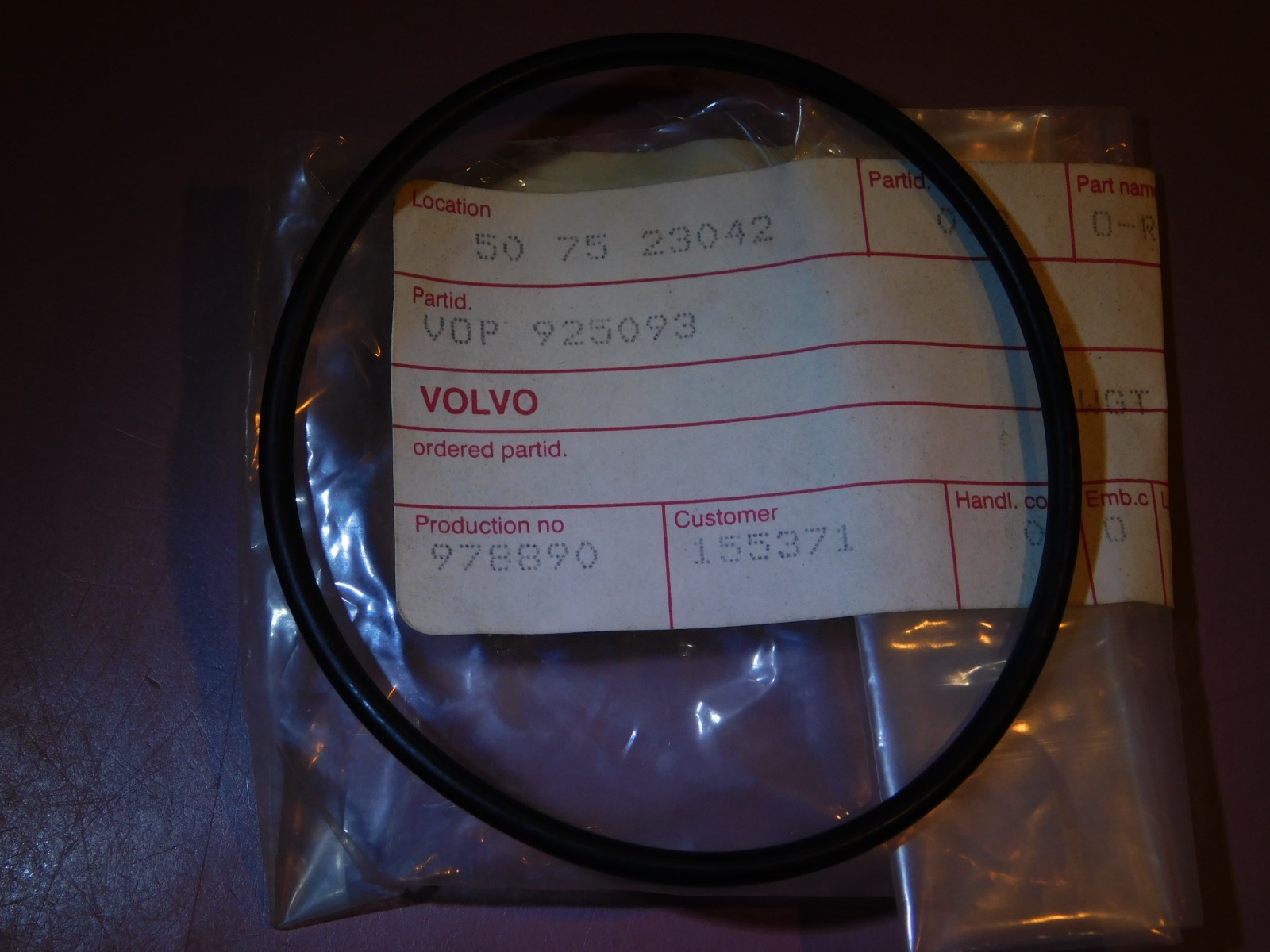 Volvo Penta 925093 O-Ring ORING BRAND NEW GENUINE OE VERY FAST FREE SHIPPING!!!!