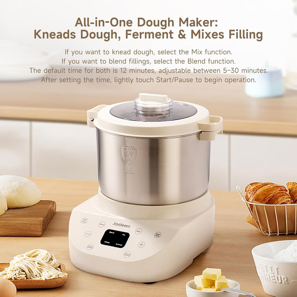 Joydeem Electric Dough Maker, 9.5Qt with Winter & Summer Fermentation, Dual Func