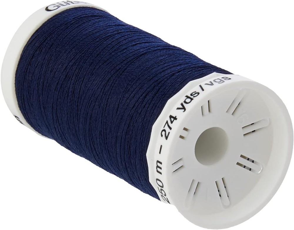 250M Navy Blue Polyester Sewing Thread - Durable & Versatile for All Fabrics