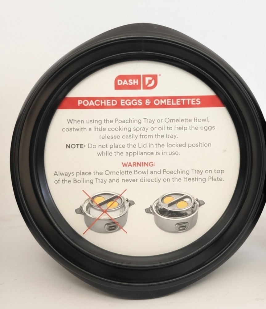 Dash - Express 7 Egg Cooker Model # DEC207 Black - Electric - retractable cord