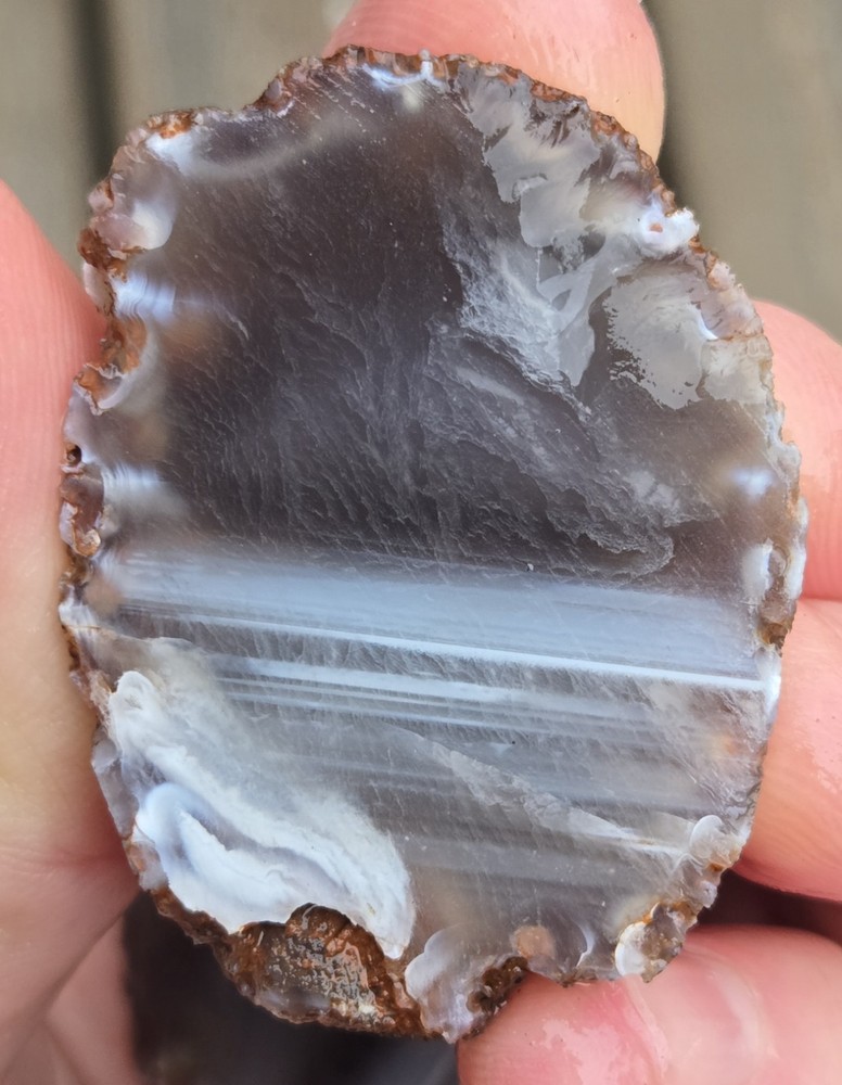 Oco Agate Geode Cut In Half - Rough, Natural, Not Polished Lapidary