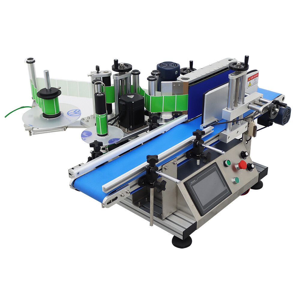 TECHTONGDA Automatic Desktop Conveyor Round Bottle High Speed Labeling Machine