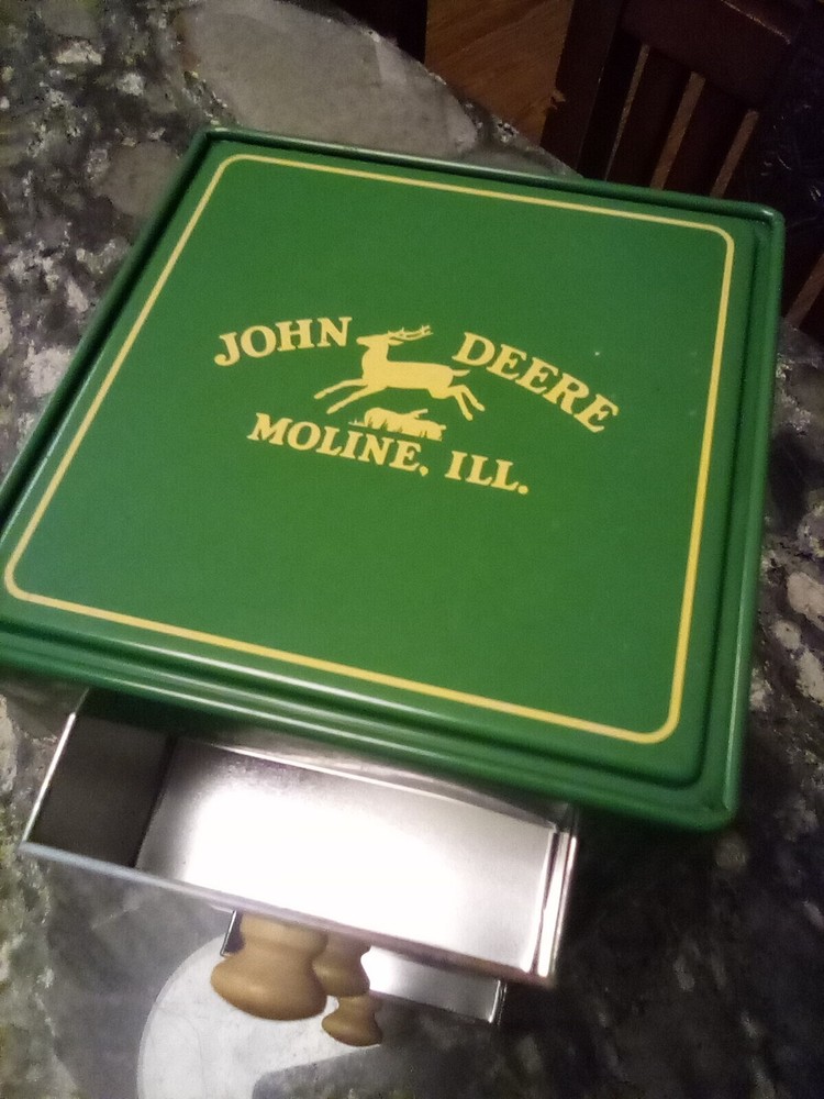 NEW John Deere Tin Box w/ Drawers
