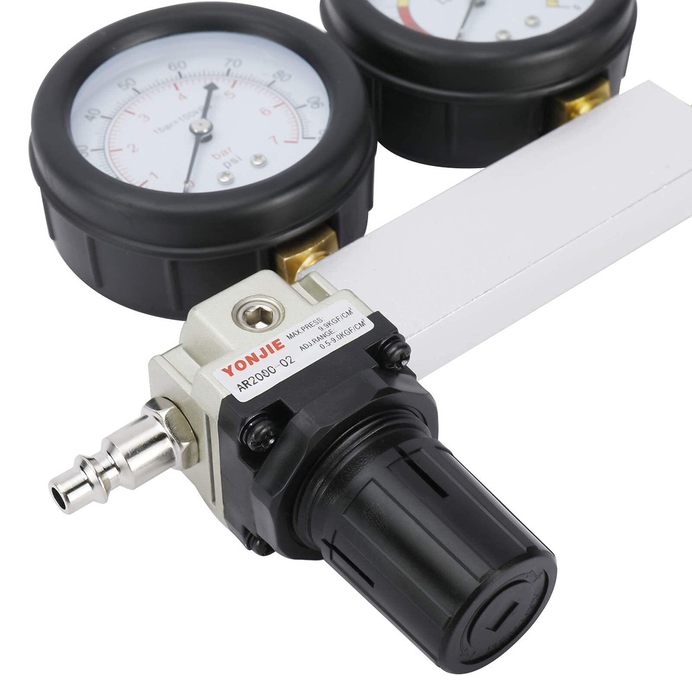 KUNTEC Cylinder Leak Down Tester Engine Compression Diagnostics Test Tool Kit