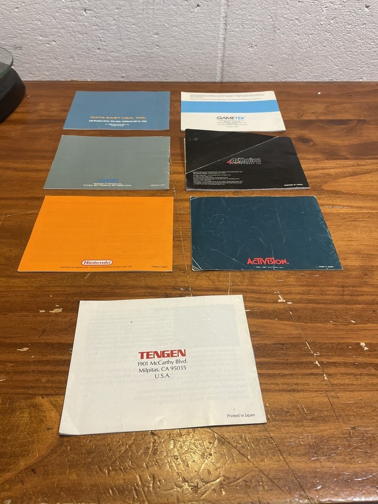 nintendo entertainment system Booklets (7)