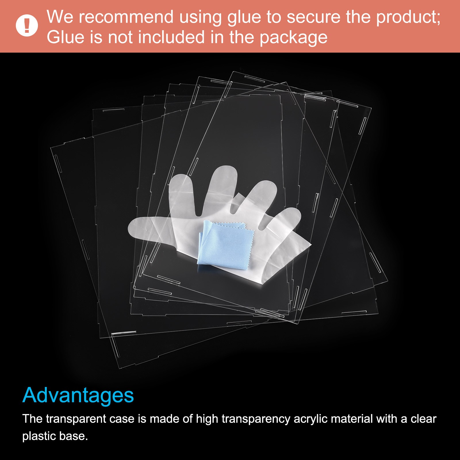 1Pcs 31x16x15.5cm Acrylic Display Case CRAFT Storage Box