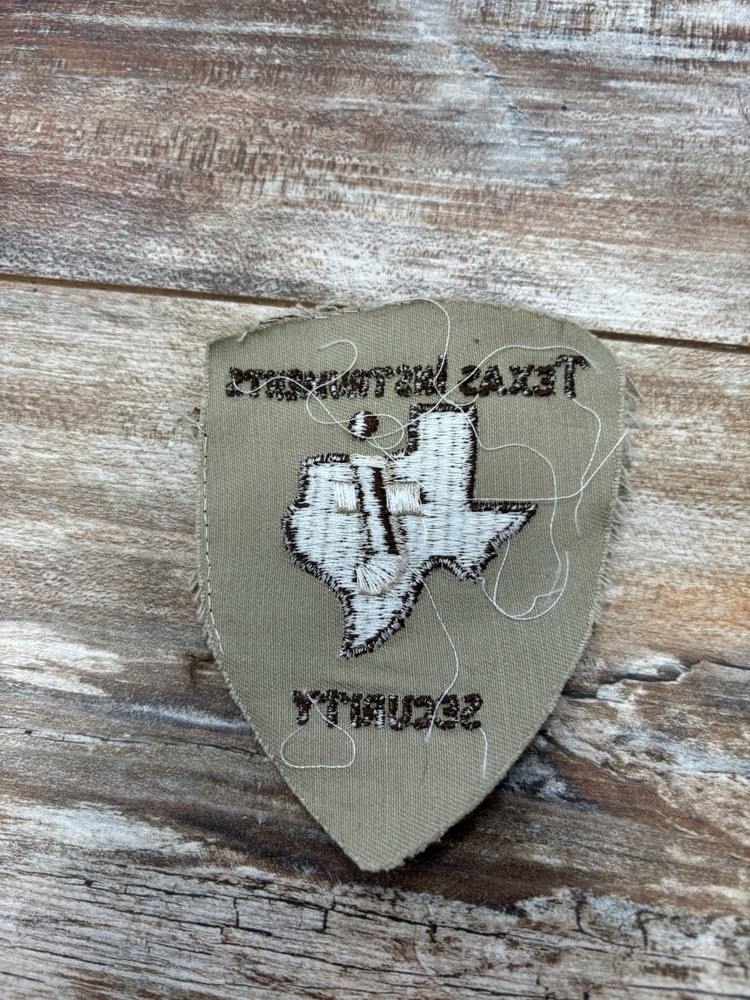 Vintage Texas Instruments Security Guard Patch Retired Obsolete