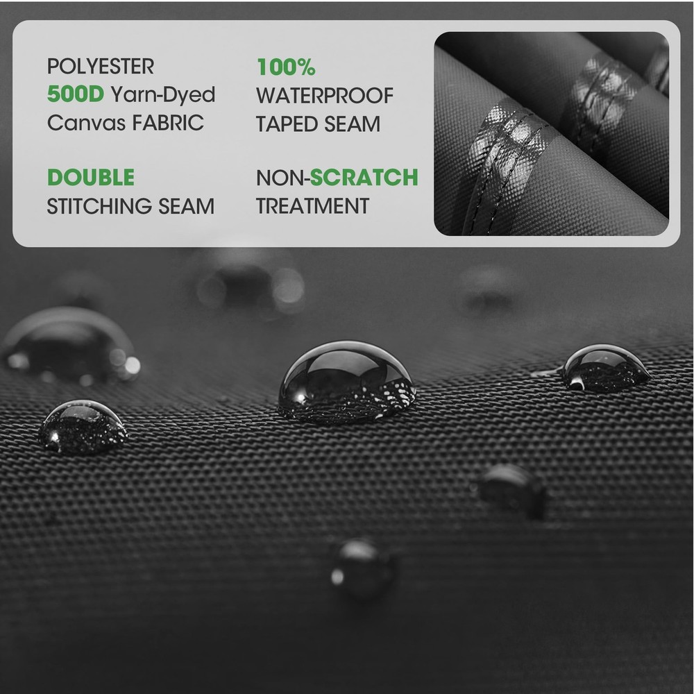 15x30Ft Oval Pool Cover Patented Design Four-Corner Locking 500D Rectangular ...