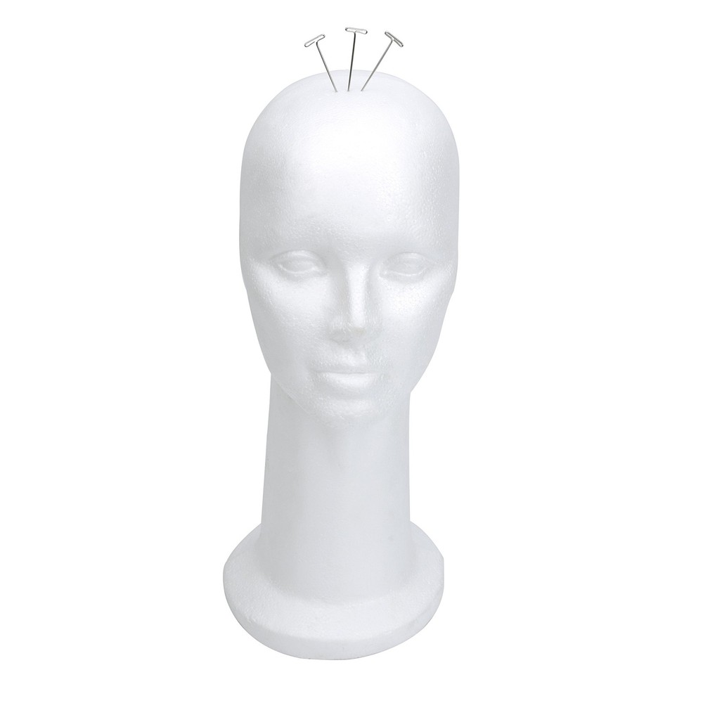 15 Styrofoam Foam Mannequin Display Head Wig Hat Stand White