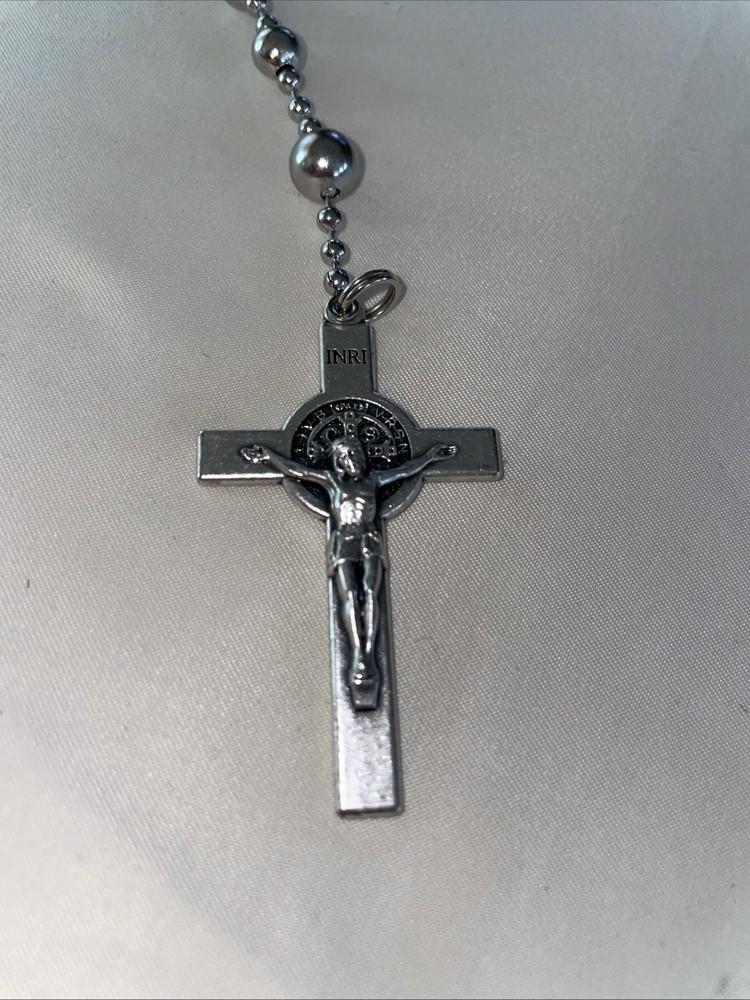 Italy CF Silver Plating Finish Very Durable Combat, Rosary, Battle Beads WW