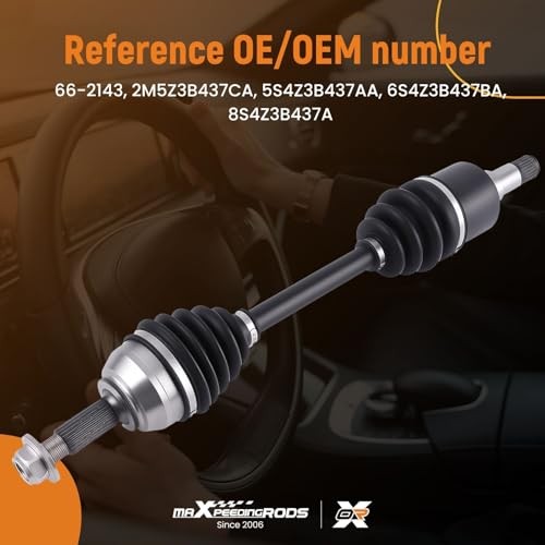 maXpeedingrods Front CV Axle Shaft Assembly for Ford Focus Left Driver Side