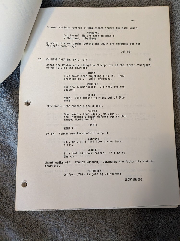 Future Force Movie Script 1989