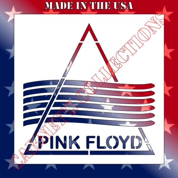 Plastic Stencil - Pink Floyd (MB365) (4", 6", 8", 10" or 12")*****
