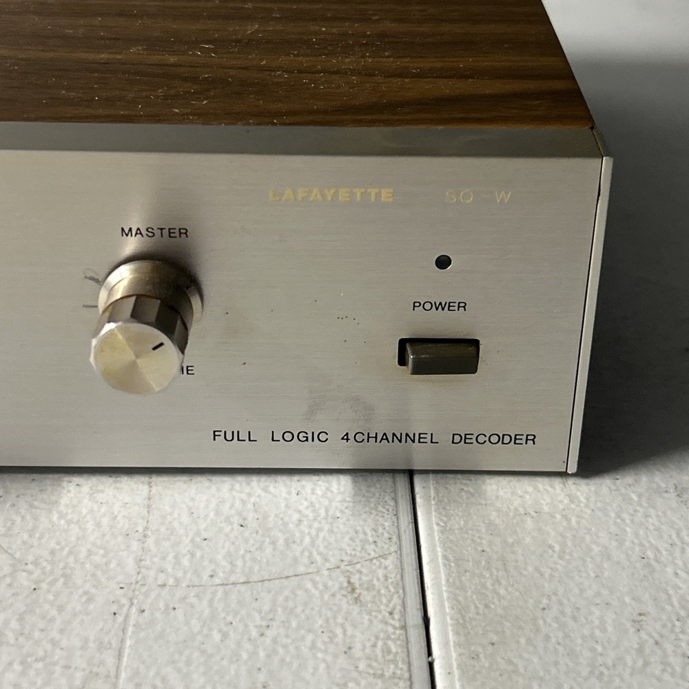 Vintage Lafayette SQ-W 4 Channel Quad Deoder Stereo Hi Fi Unit Untested