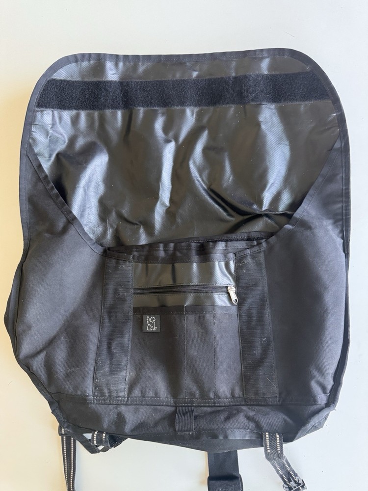 CHROME Black Messenger Crossbody Bag