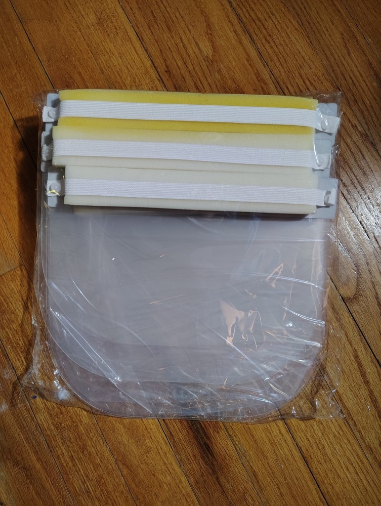 9-pcs Face Shield Screen Safety Protective Eye Splash Proof Full Head-Mounted