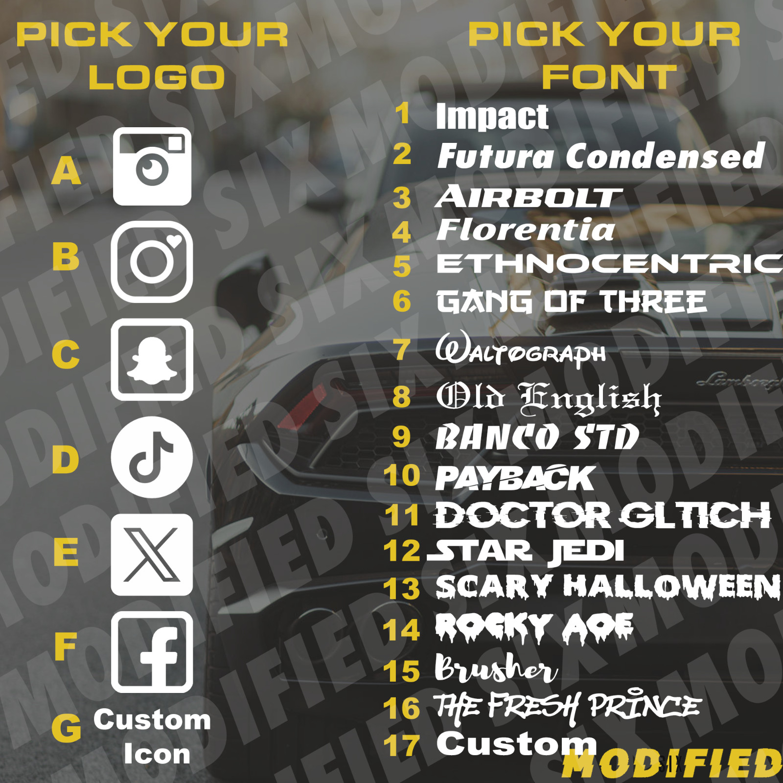 Custom Reflective Vinyl Lettering Decal Sticker Car Van Truck Trailer Window