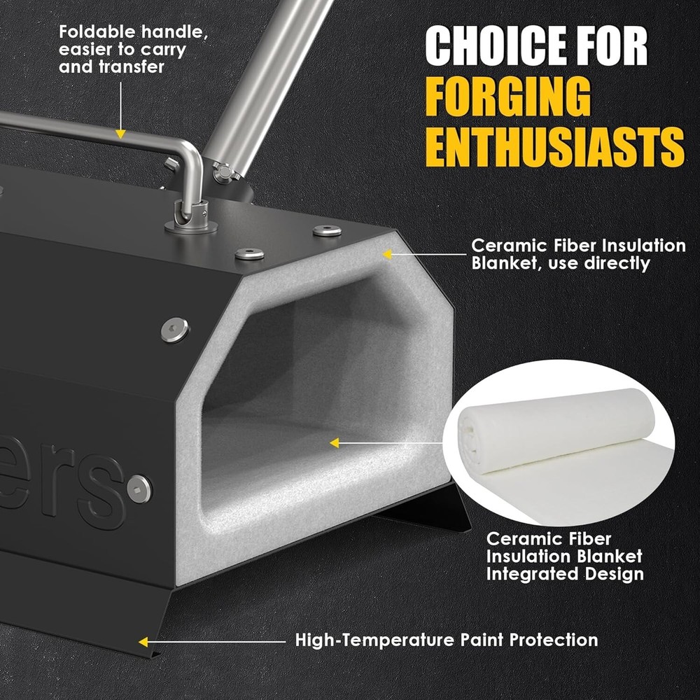 Single Burner Propane Forge for Home＆Professional, Gas Forge-Efficient Heating