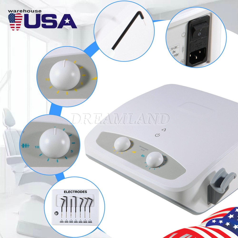Dental Electro Electrosurgery Unit Machine High Frequency Electric 7pcs Knife